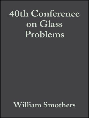 cover image of 40th Conference on Glass Problems